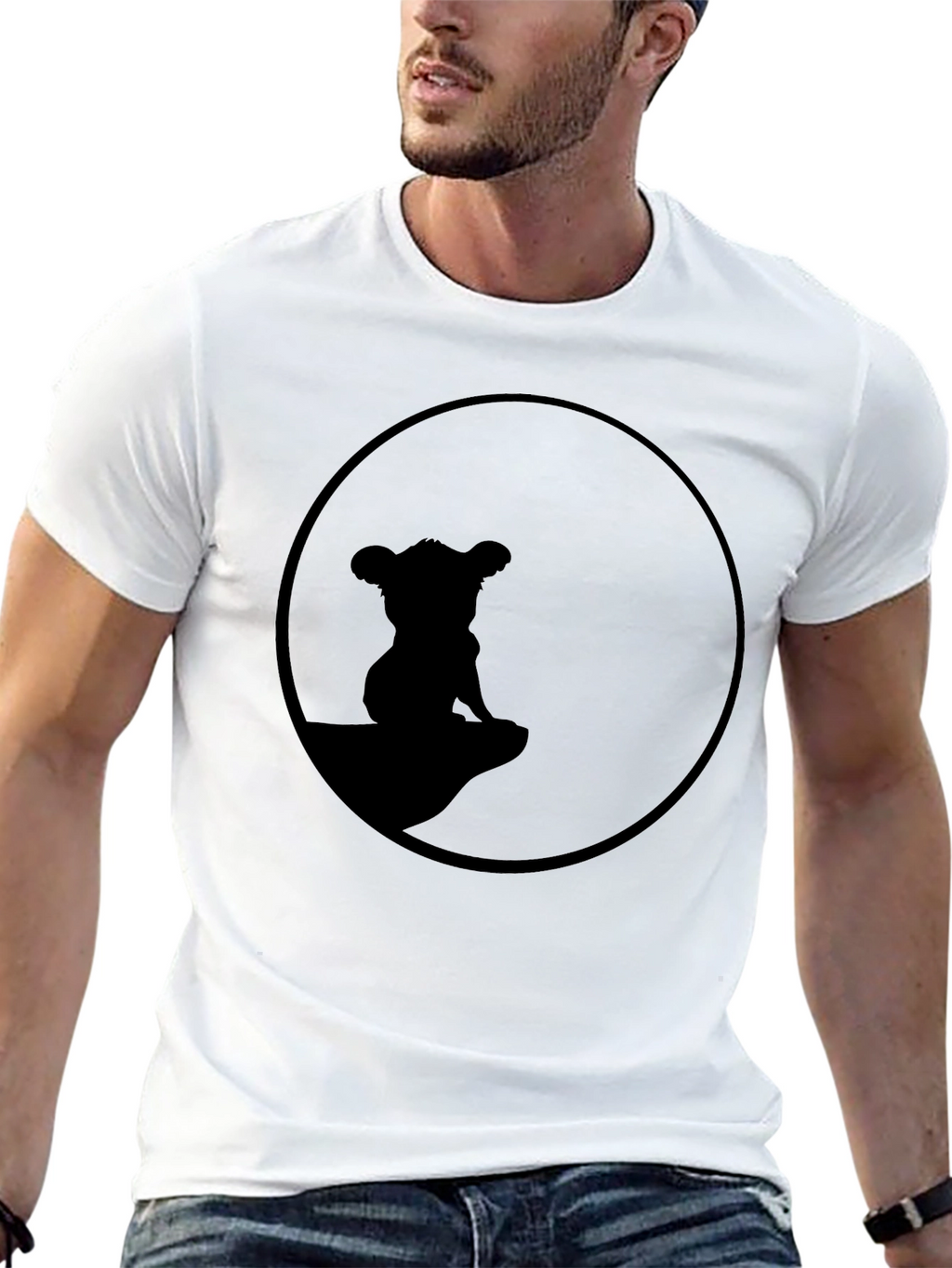 Lion King Simba Silhouette T-Shirt - Black