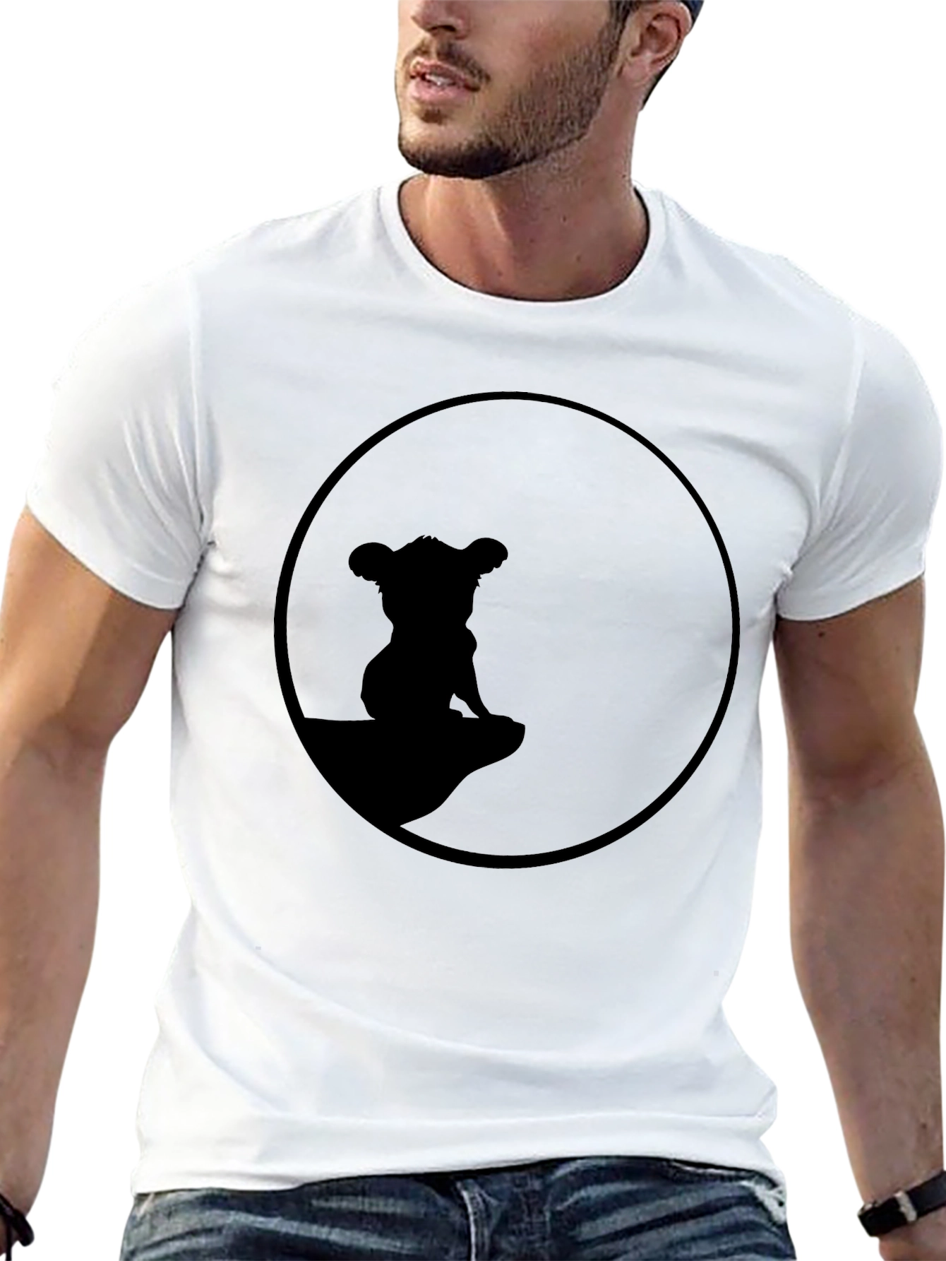 Lion King Simba Silhouette T-Shirt - Black