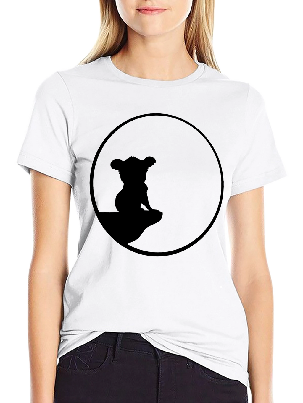Lion King Simba Silhouette T-Shirt - Black