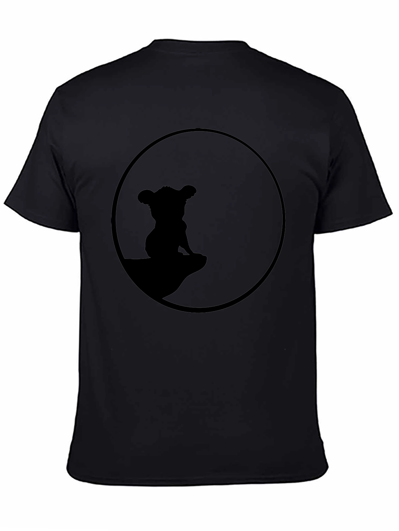 Lion King Simba Silhouette T-Shirt - Black