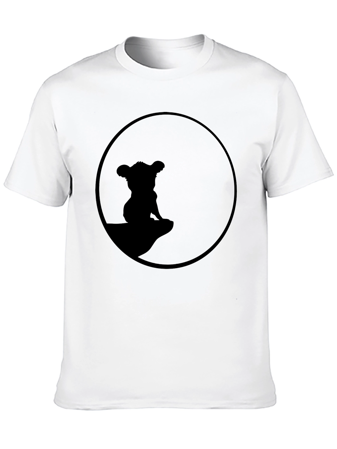 Lion King Simba Silhouette T-Shirt - Black