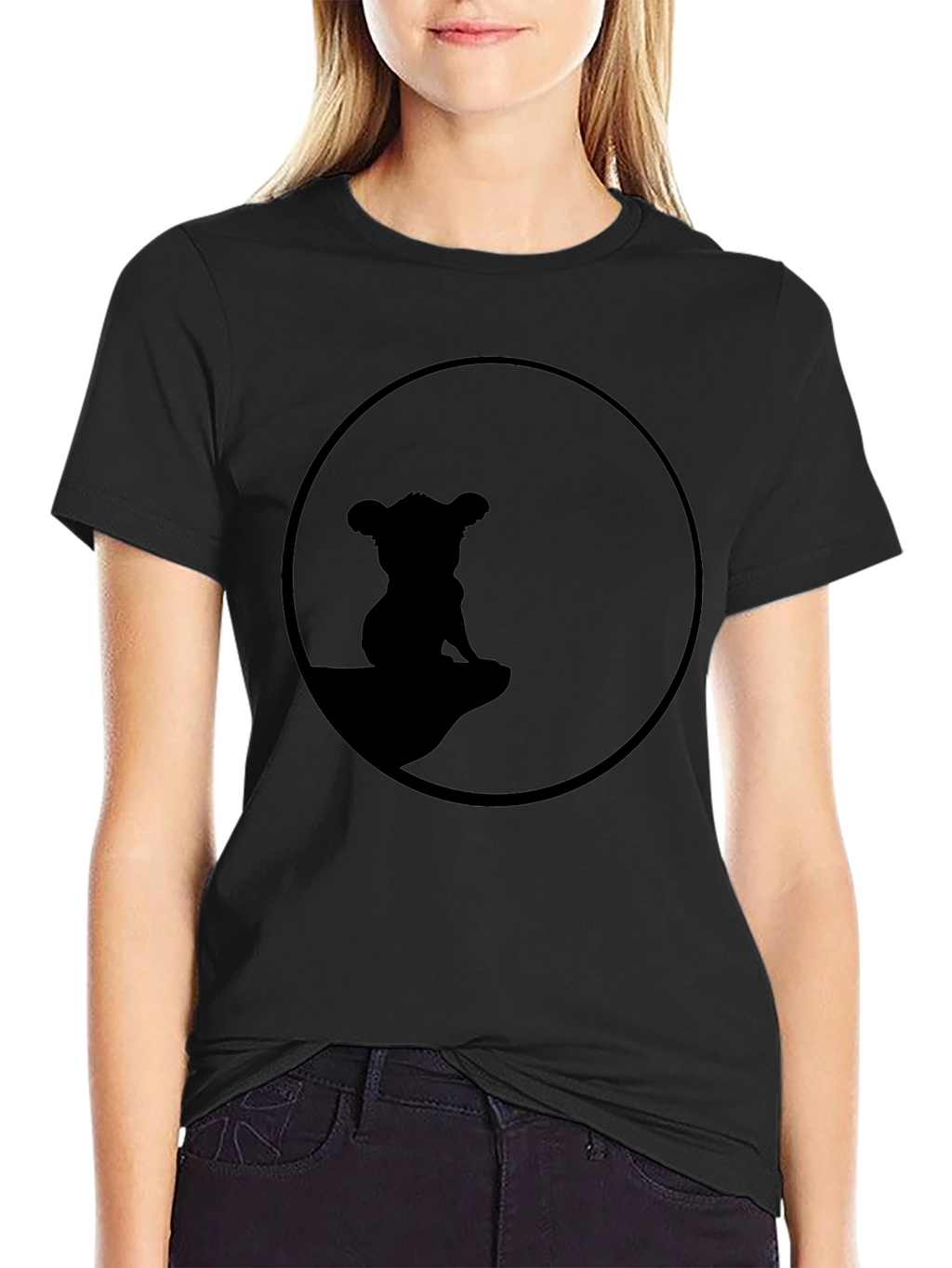 Lion King Simba Silhouette T-Shirt - Black