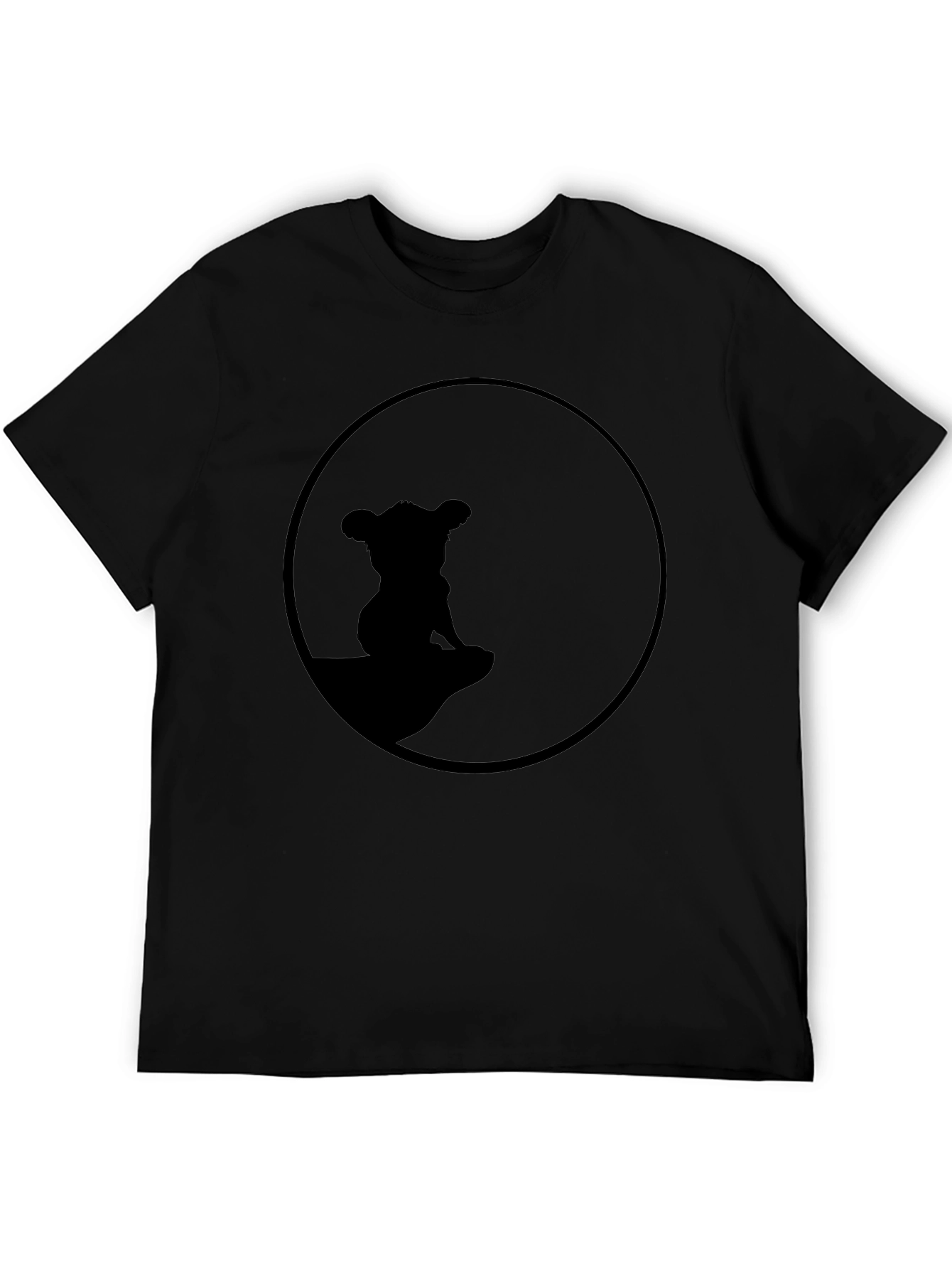 Lion King Simba Silhouette T-Shirt - Black