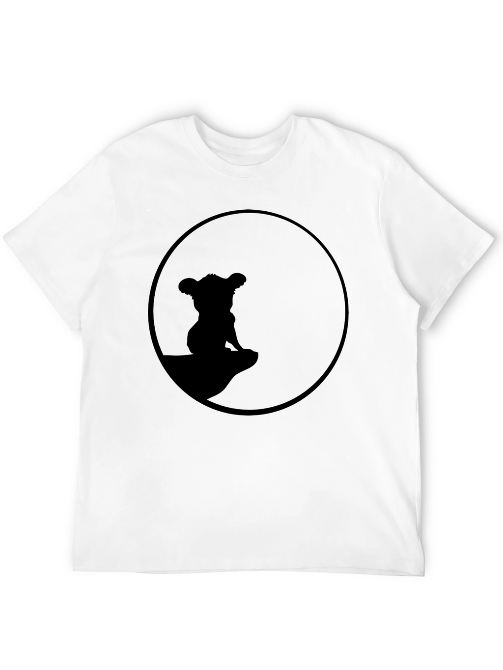 Lion King Simba Silhouette T-Shirt - Black