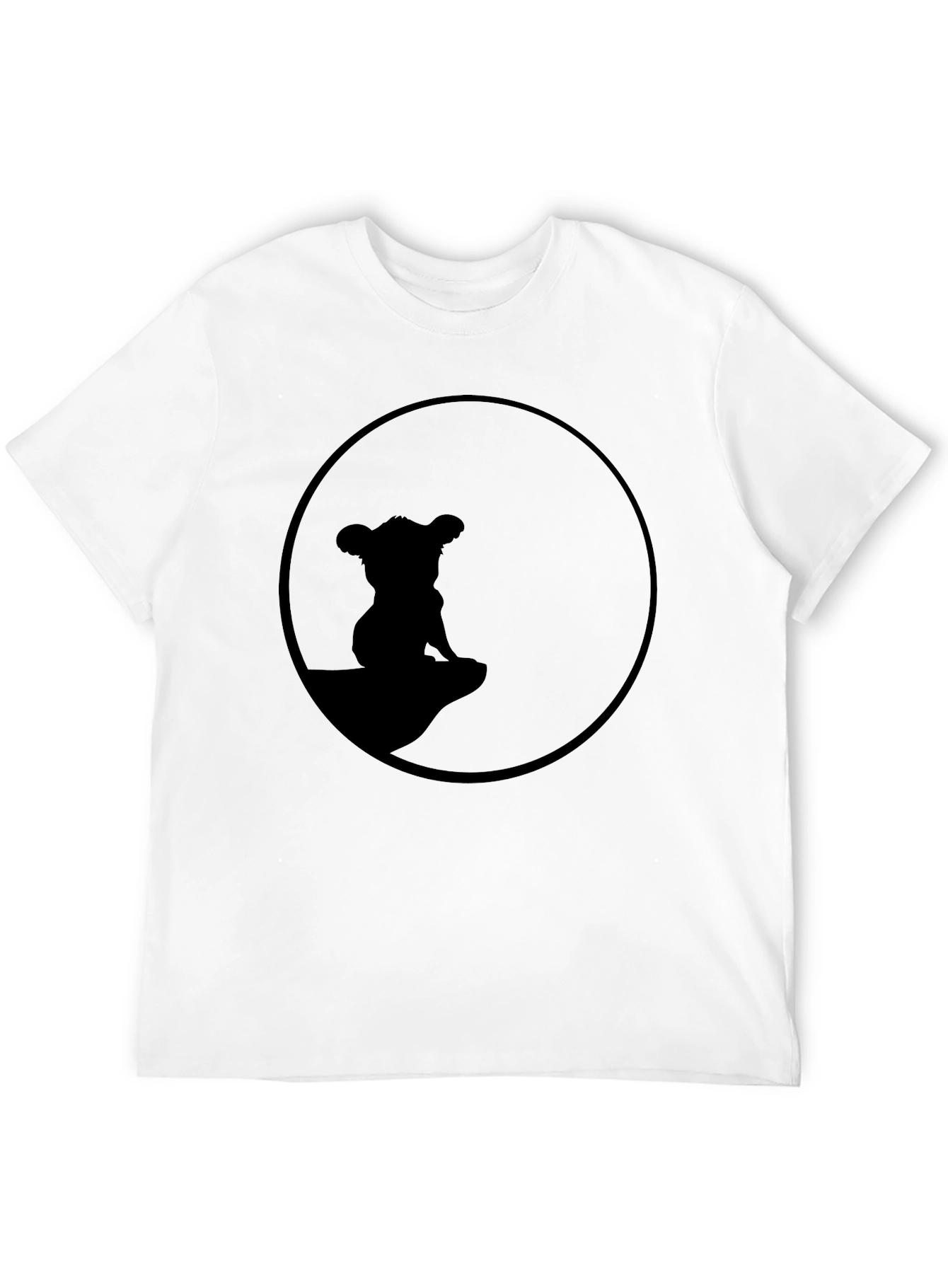 Lion King Simba Silhouette T-Shirt - Black