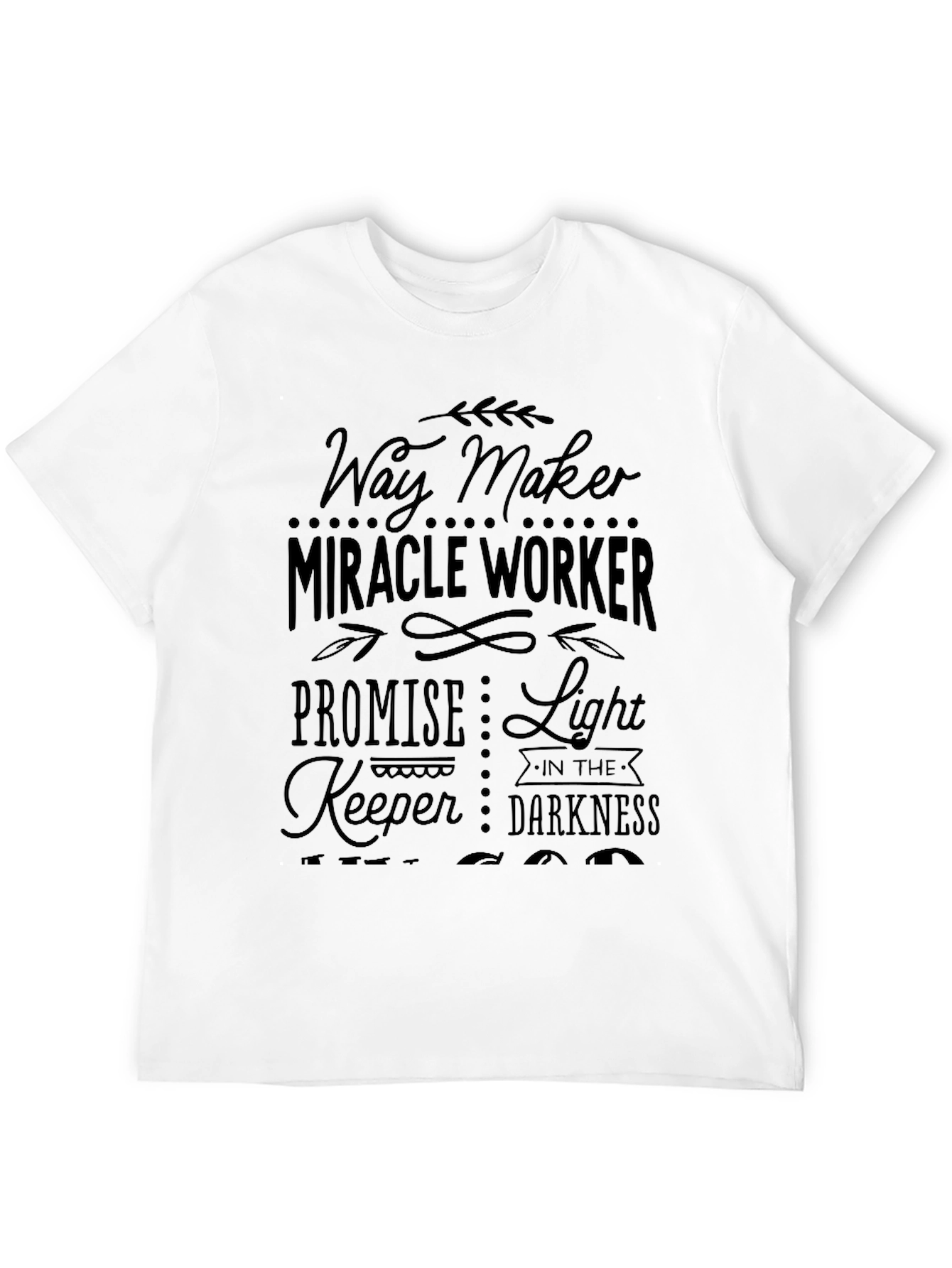 Way Maker Miracle Worker Black T-Shirt