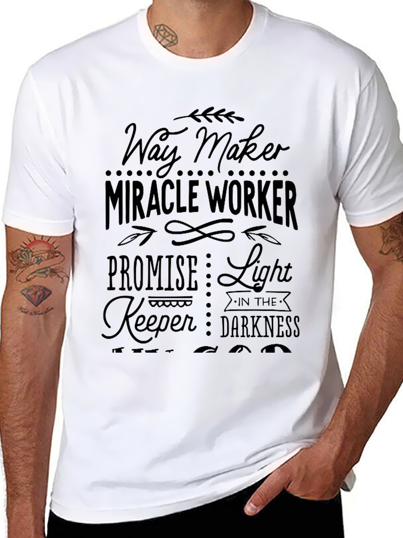 Way Maker Miracle Worker Black T-Shirt