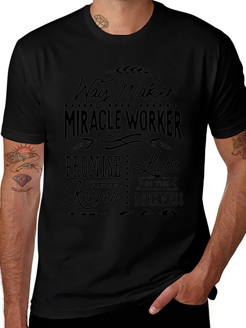 Way Maker Miracle Worker Black T-Shirt