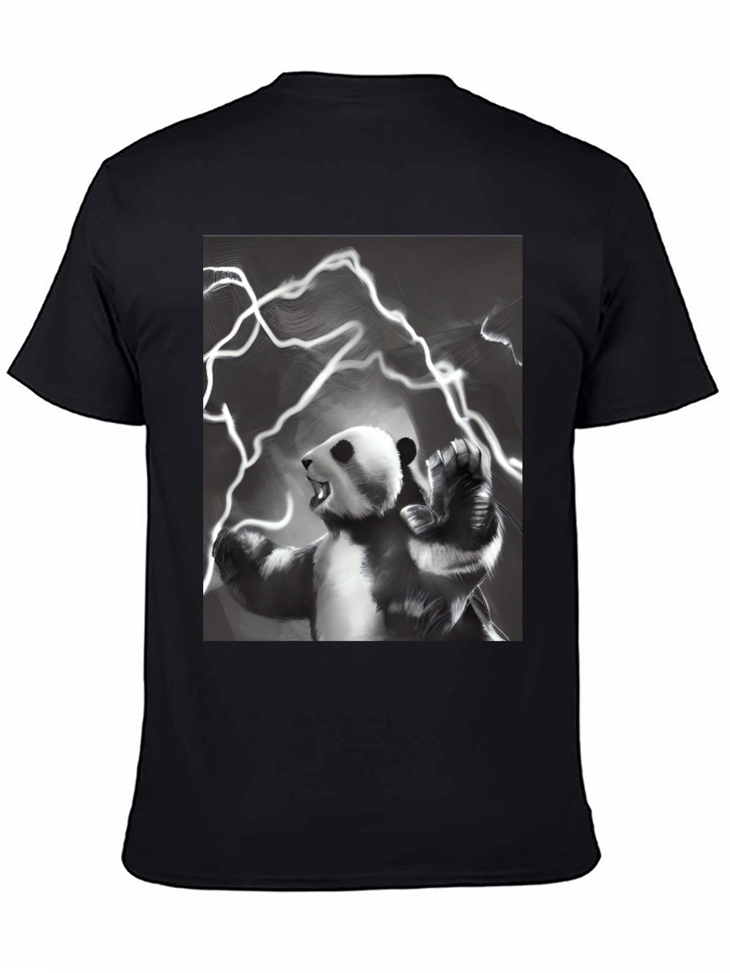 Panda Power Black T-Shirt