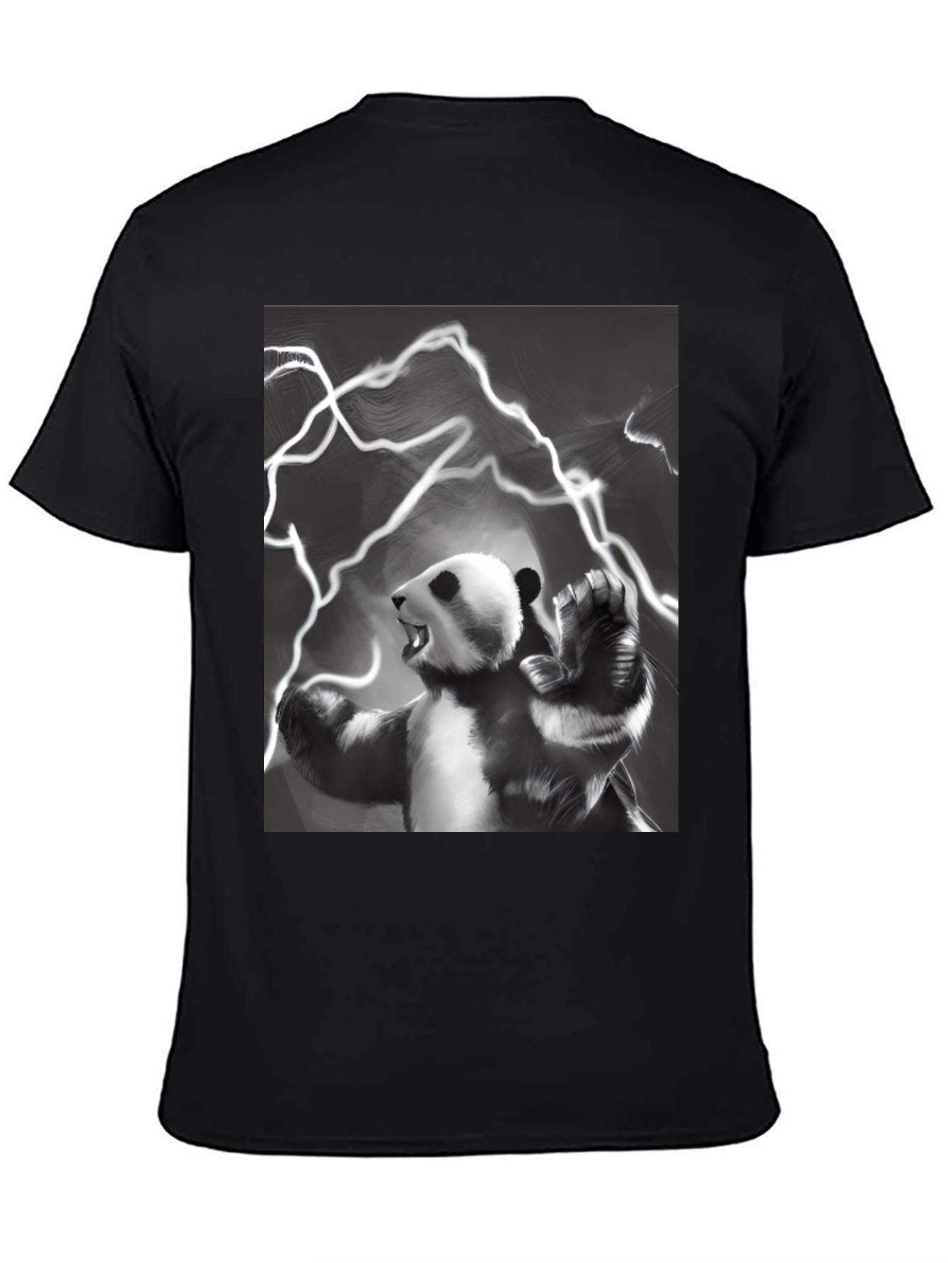 Panda Power Black T-Shirt
