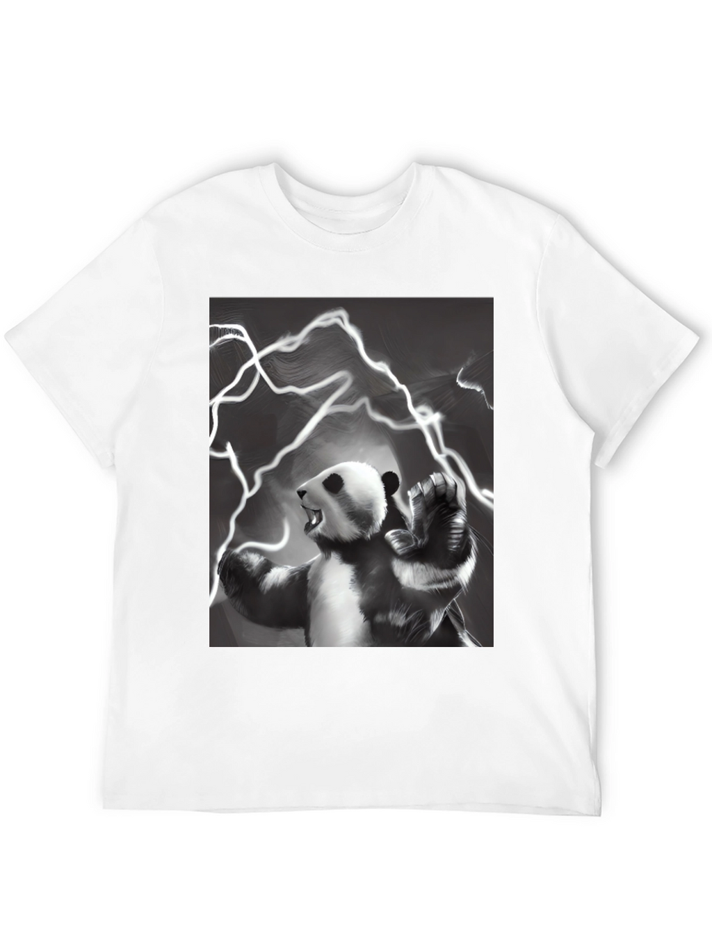 Panda Power Black T-Shirt