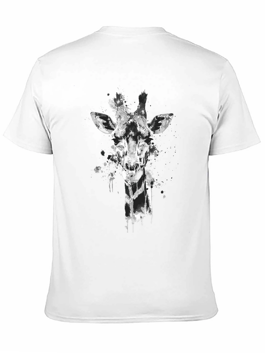 Giraffe Graphic Tee - Mens Black T-Shirt