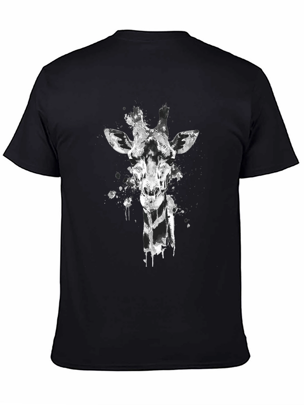 Giraffe Graphic Tee - Mens Black T-Shirt