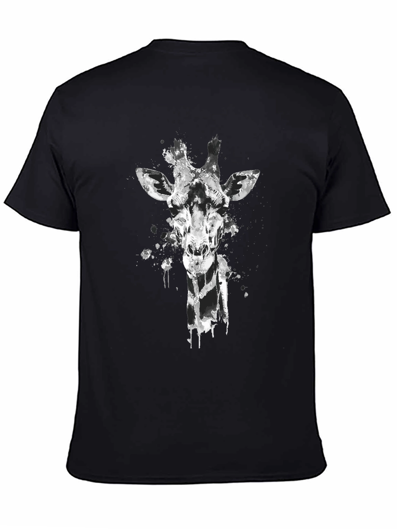 Giraffe Graphic Tee - Mens Black T-Shirt