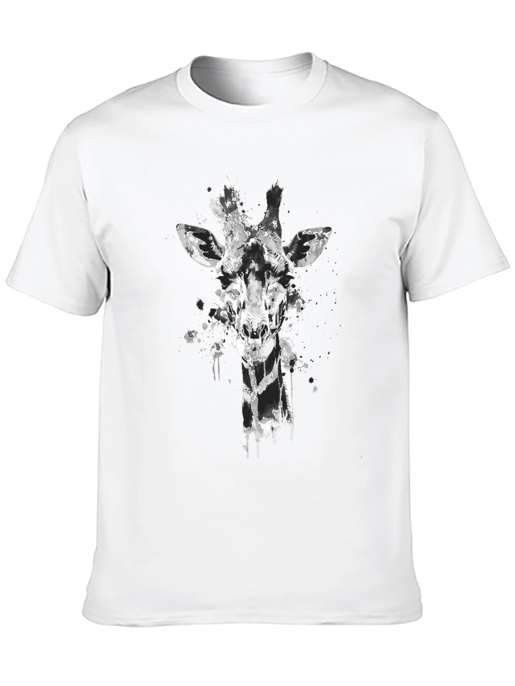 Giraffe Graphic Tee - Mens Black T-Shirt