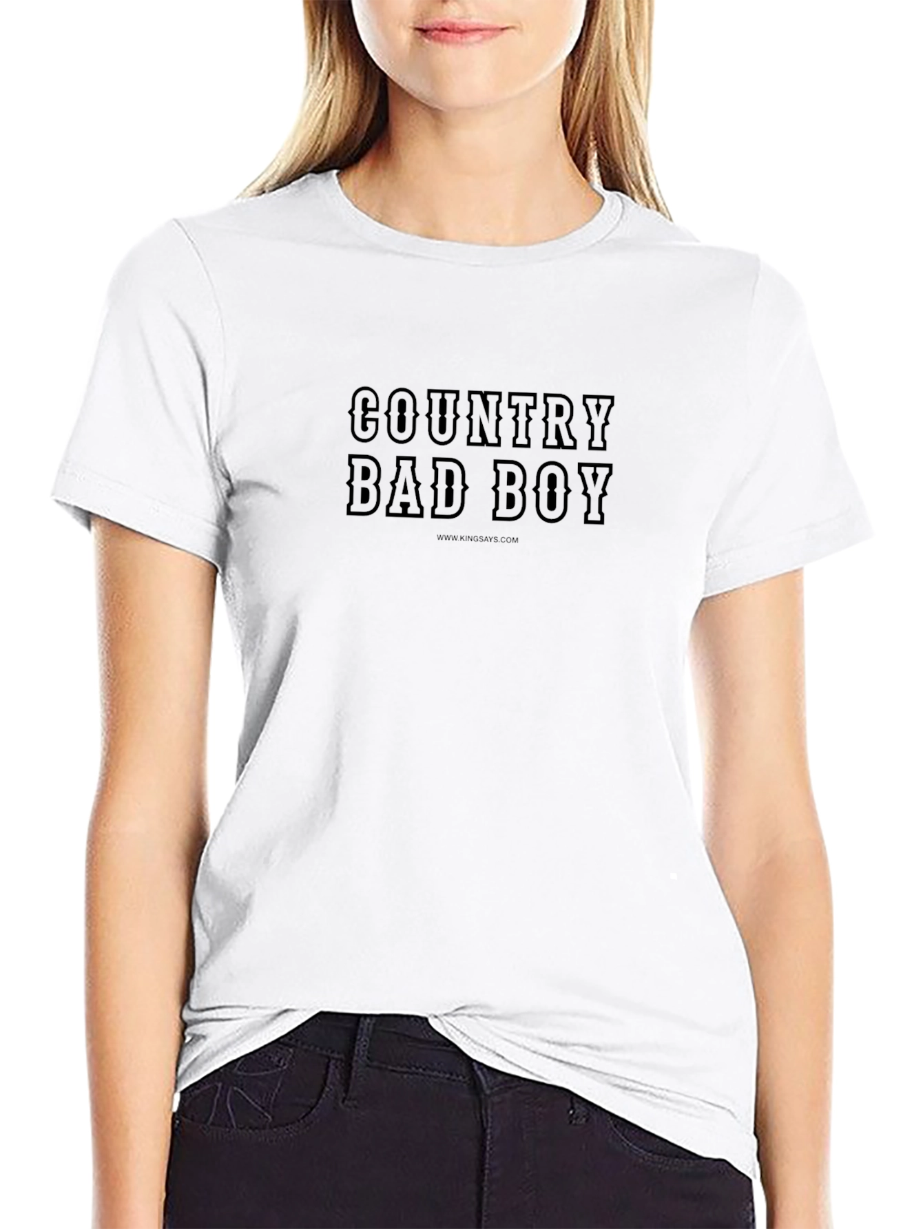 Country Bad Boy Graphic Tee - Black