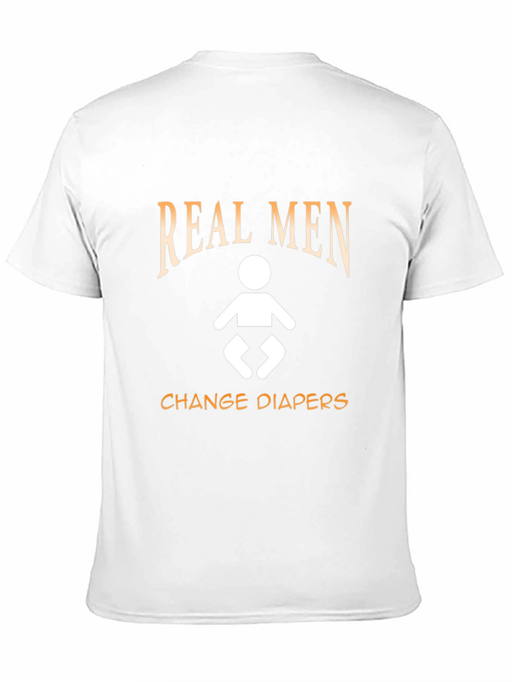Real Men Change Diapers T-Shirt - Black Cotton Tee