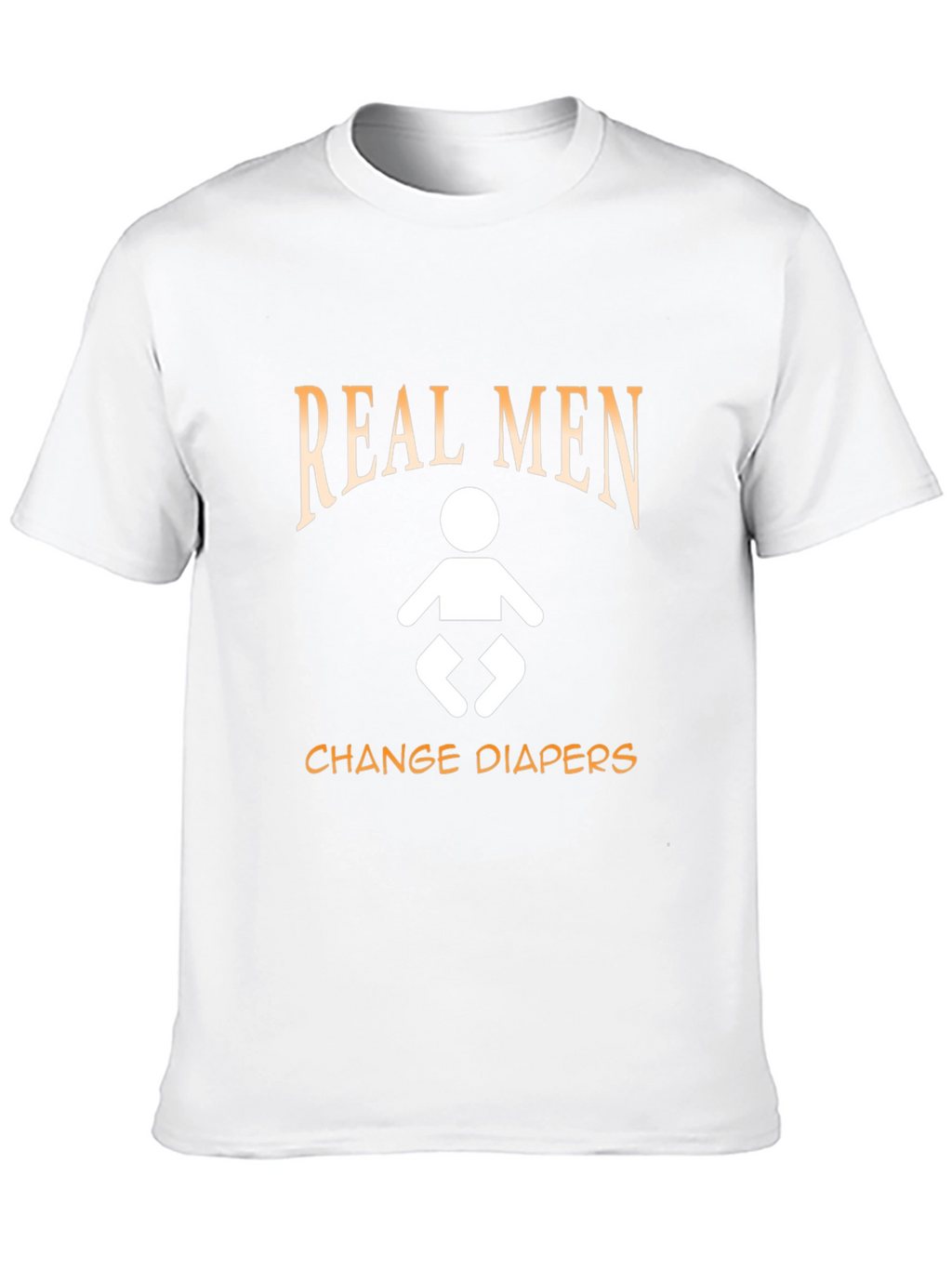 Real Men Change Diapers T-Shirt - Black Cotton Tee