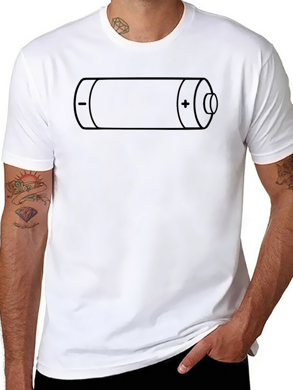 Battery Graphic Tee - Charge Up Your Style