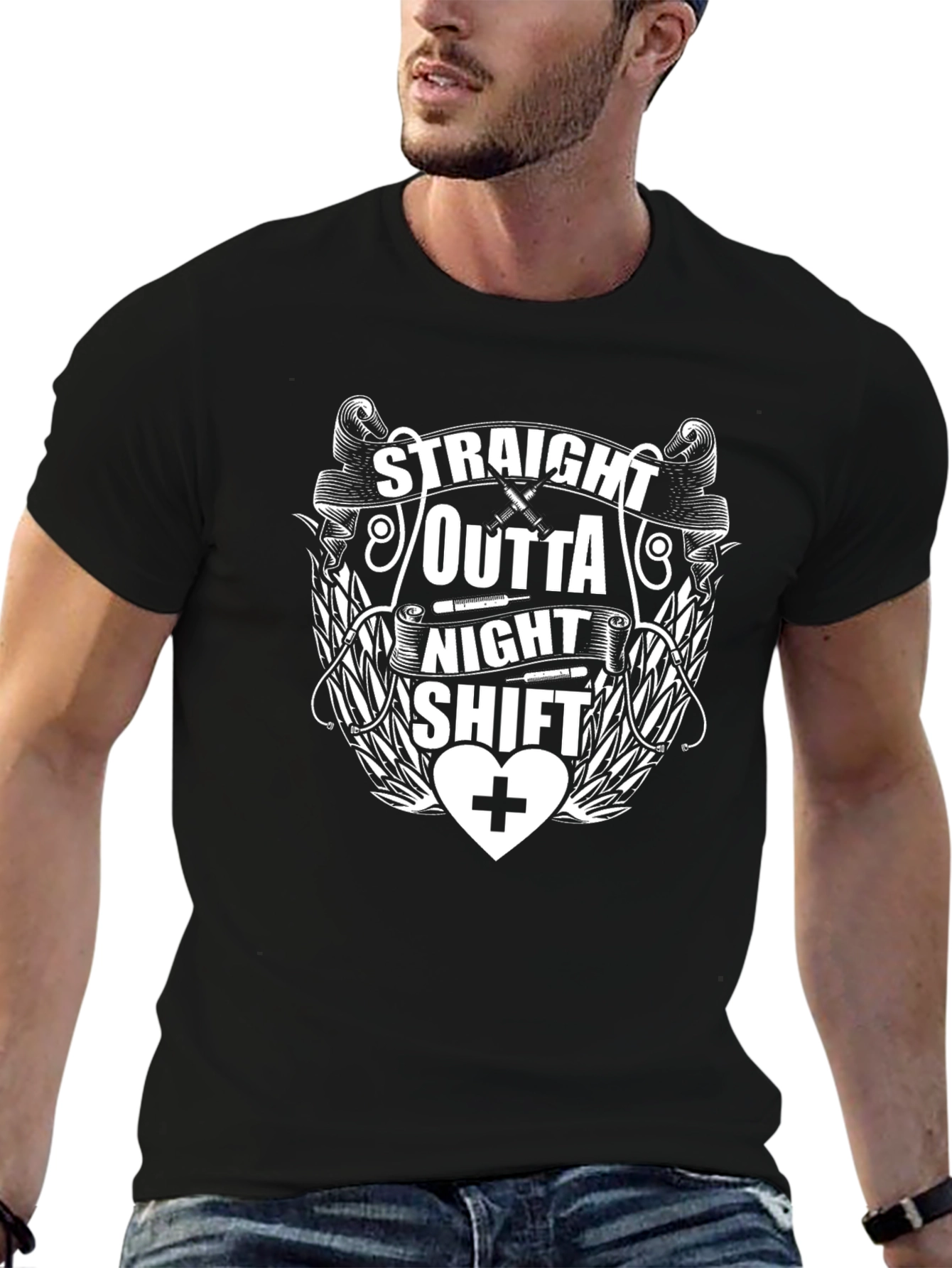 Straight Outta Night Shift Graphic Tee