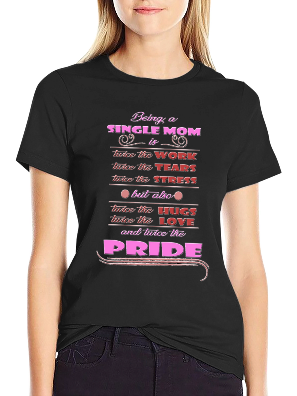Single Mom Pride Graphic T-Shirt