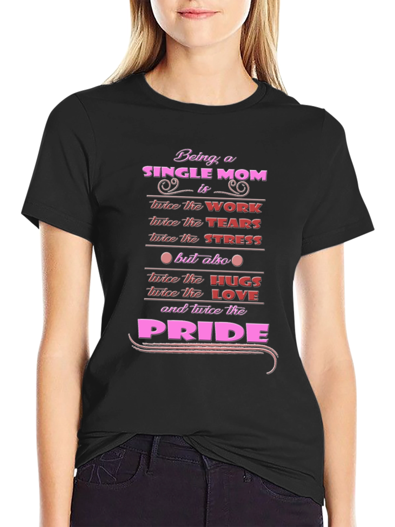 Single Mom Pride Graphic T-Shirt