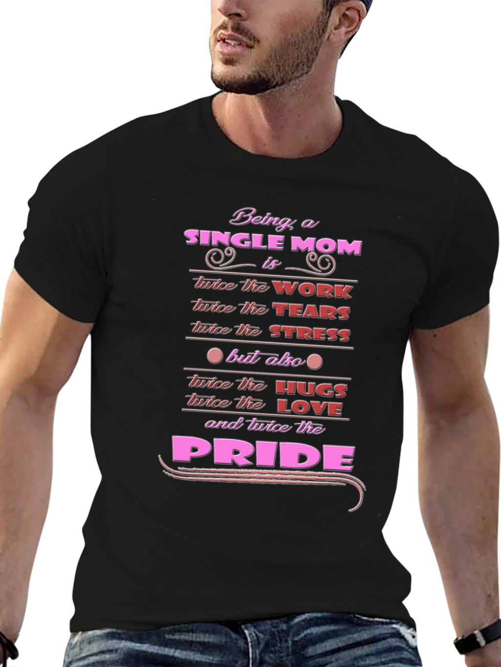 Single Mom Pride Graphic T-Shirt