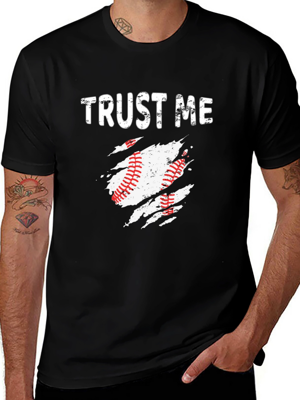Trust Me Baseball T-Shirt - Sports Fan Apparel