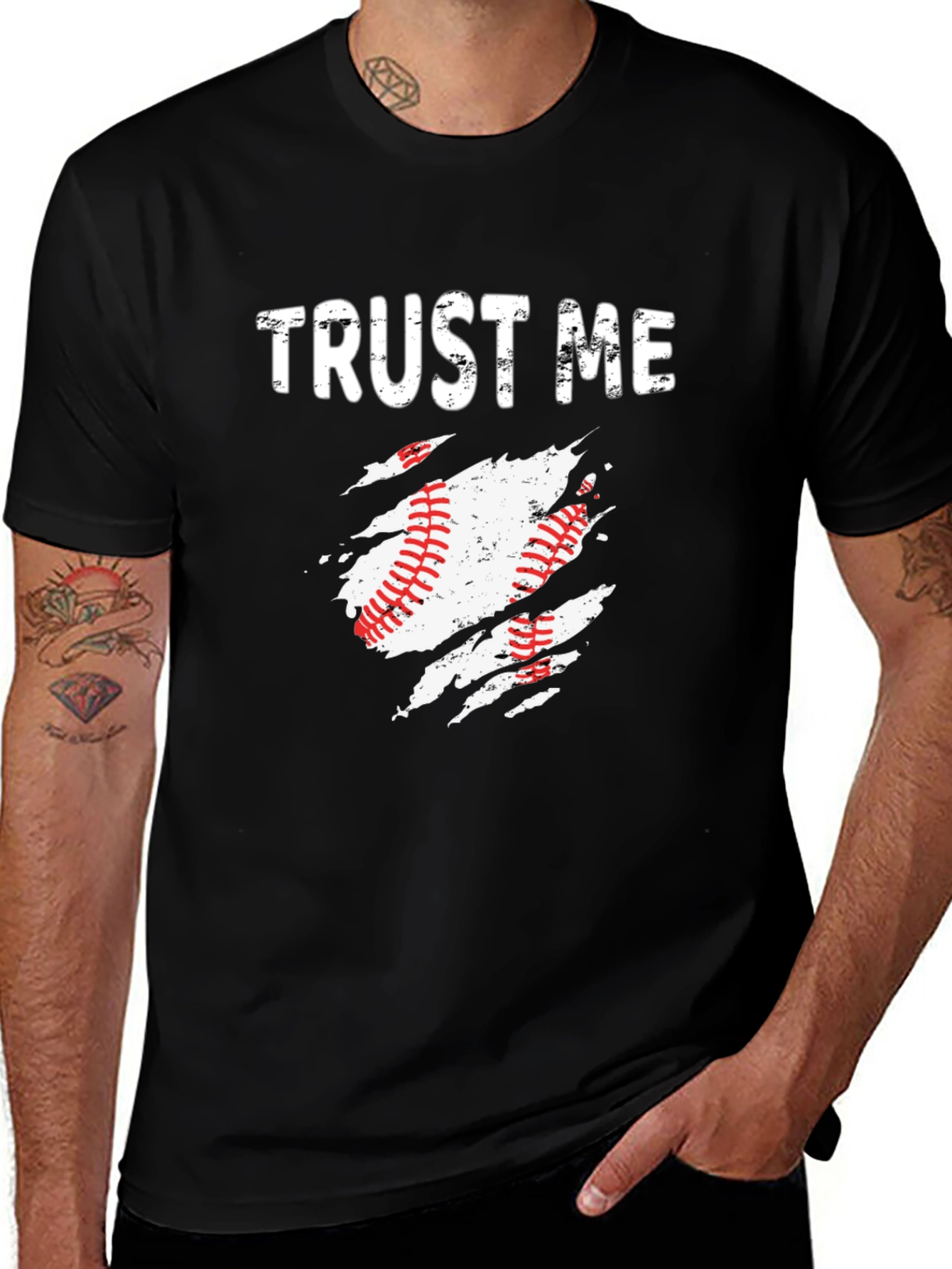 Trust Me Baseball T-Shirt - Sports Fan Apparel