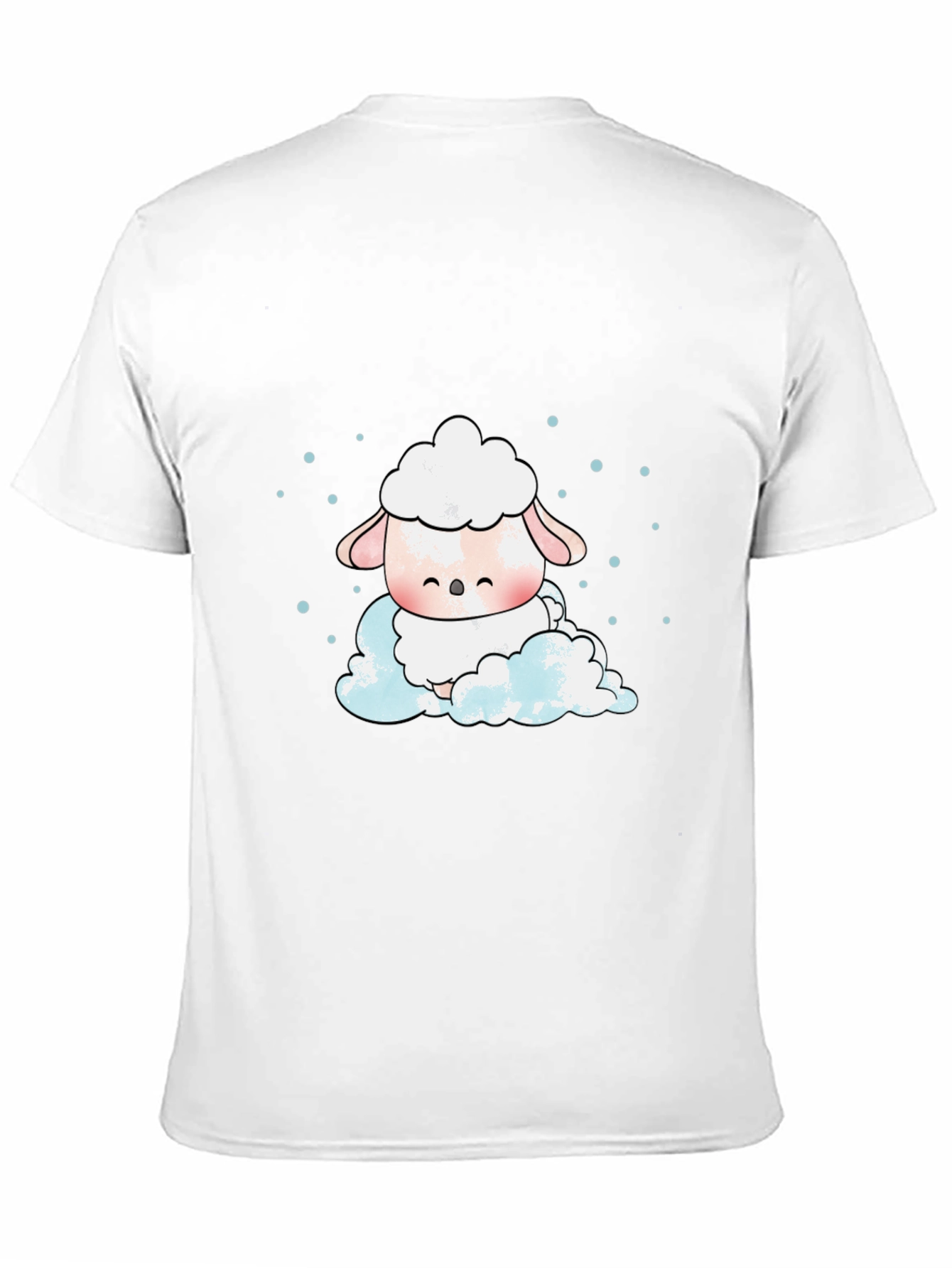 Cute Sheep On Cloud Graphic Tee