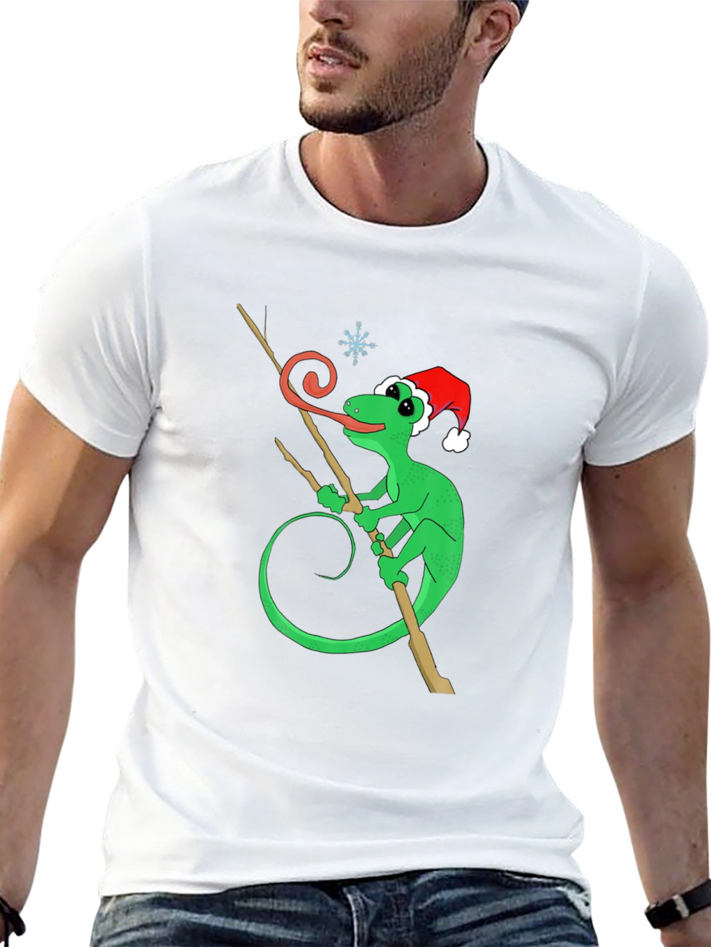 Festive Lizard Graphic Tee