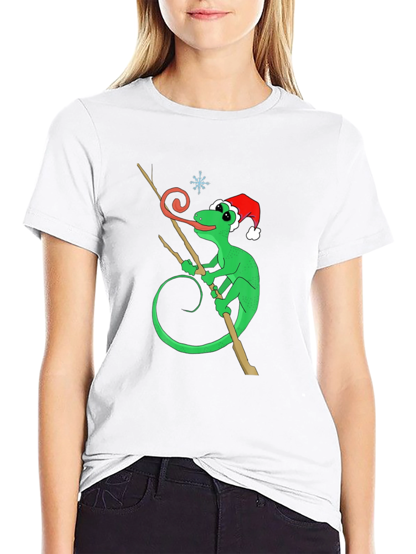 Festive Lizard Graphic Tee