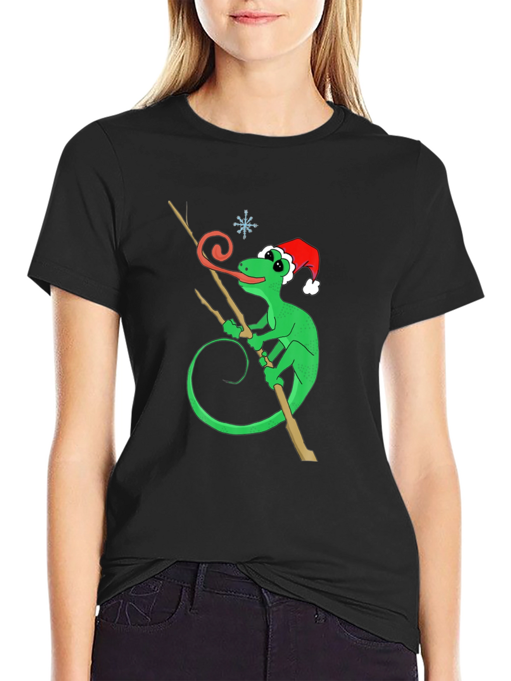Festive Lizard Graphic Tee