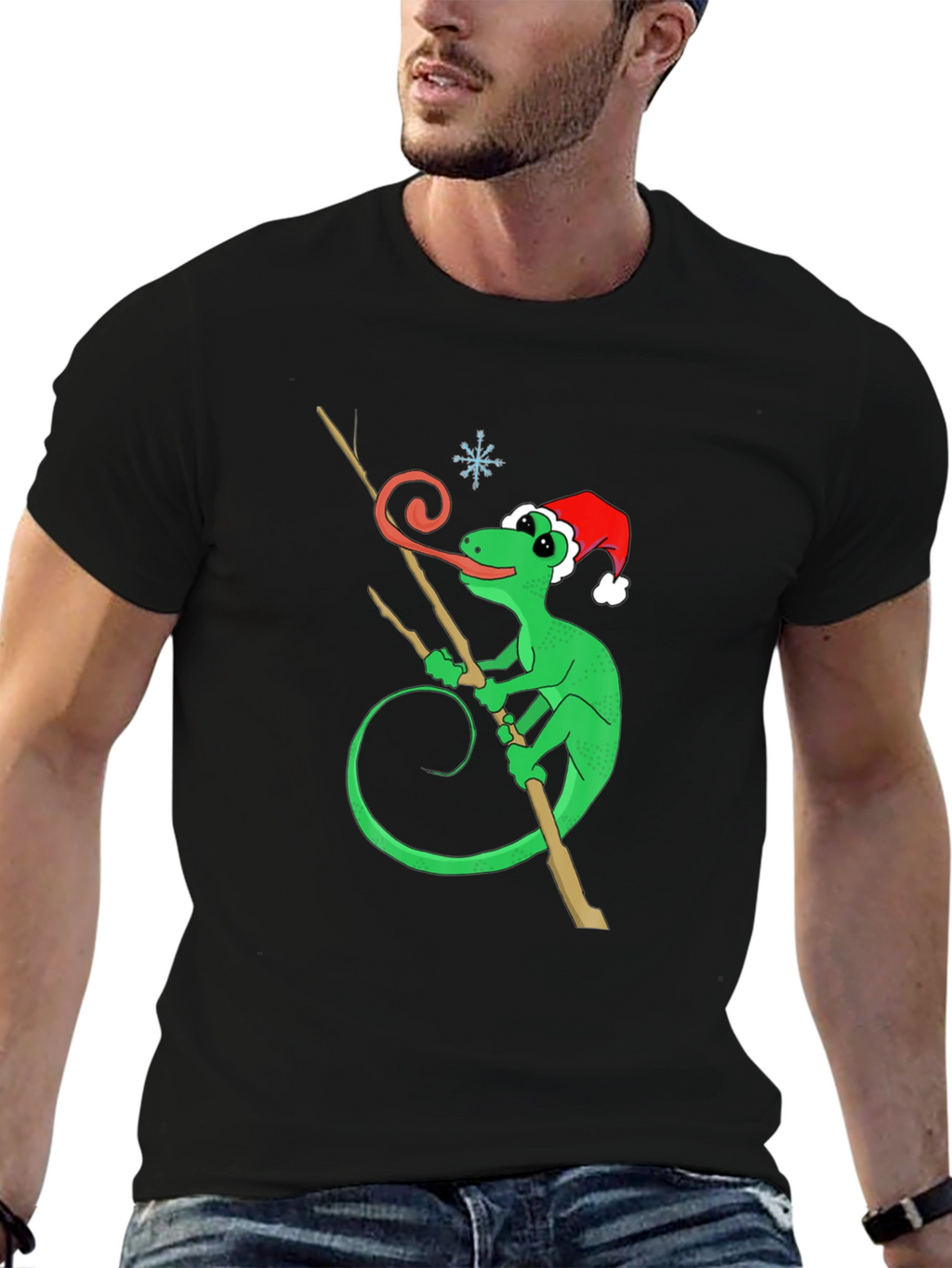 Festive Lizard Graphic Tee