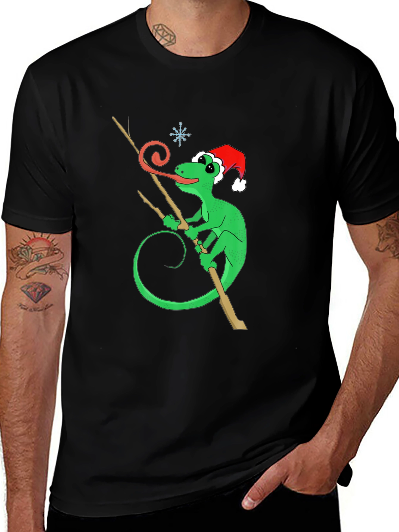 Festive Lizard Graphic Tee