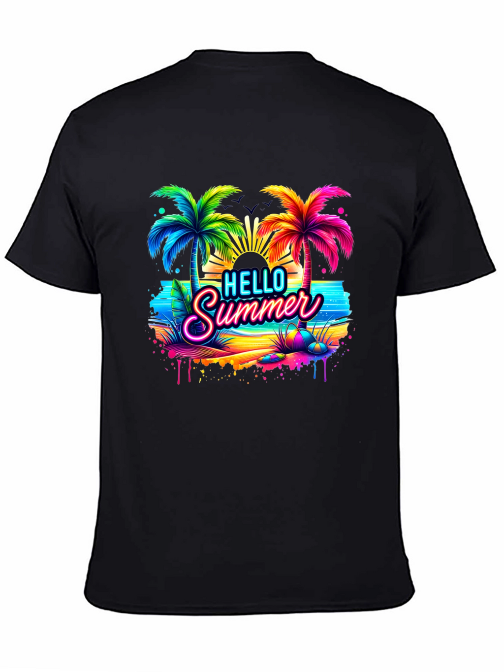 Hello Summer Beach Graphic Tee