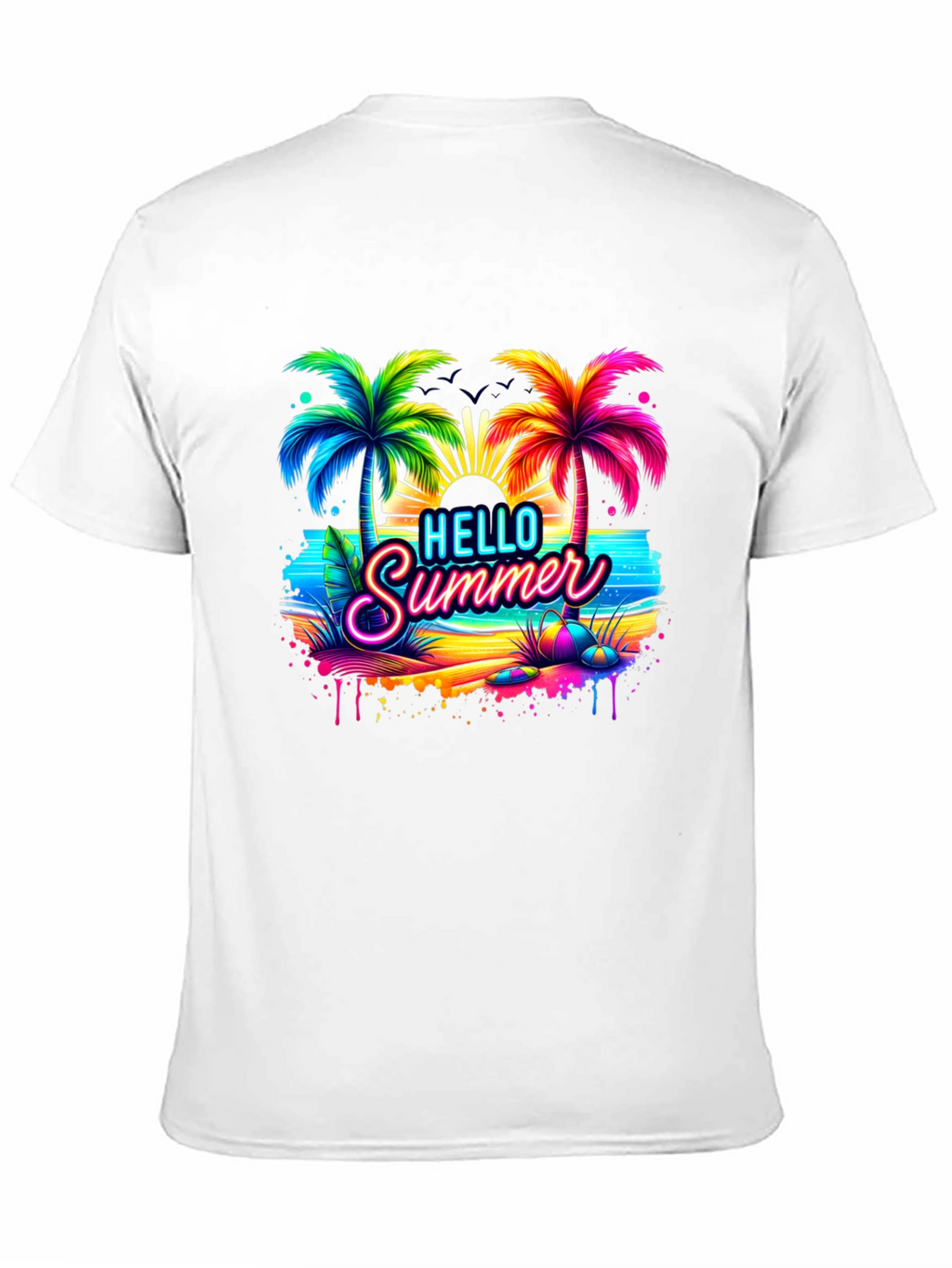 Hello Summer Beach Graphic Tee