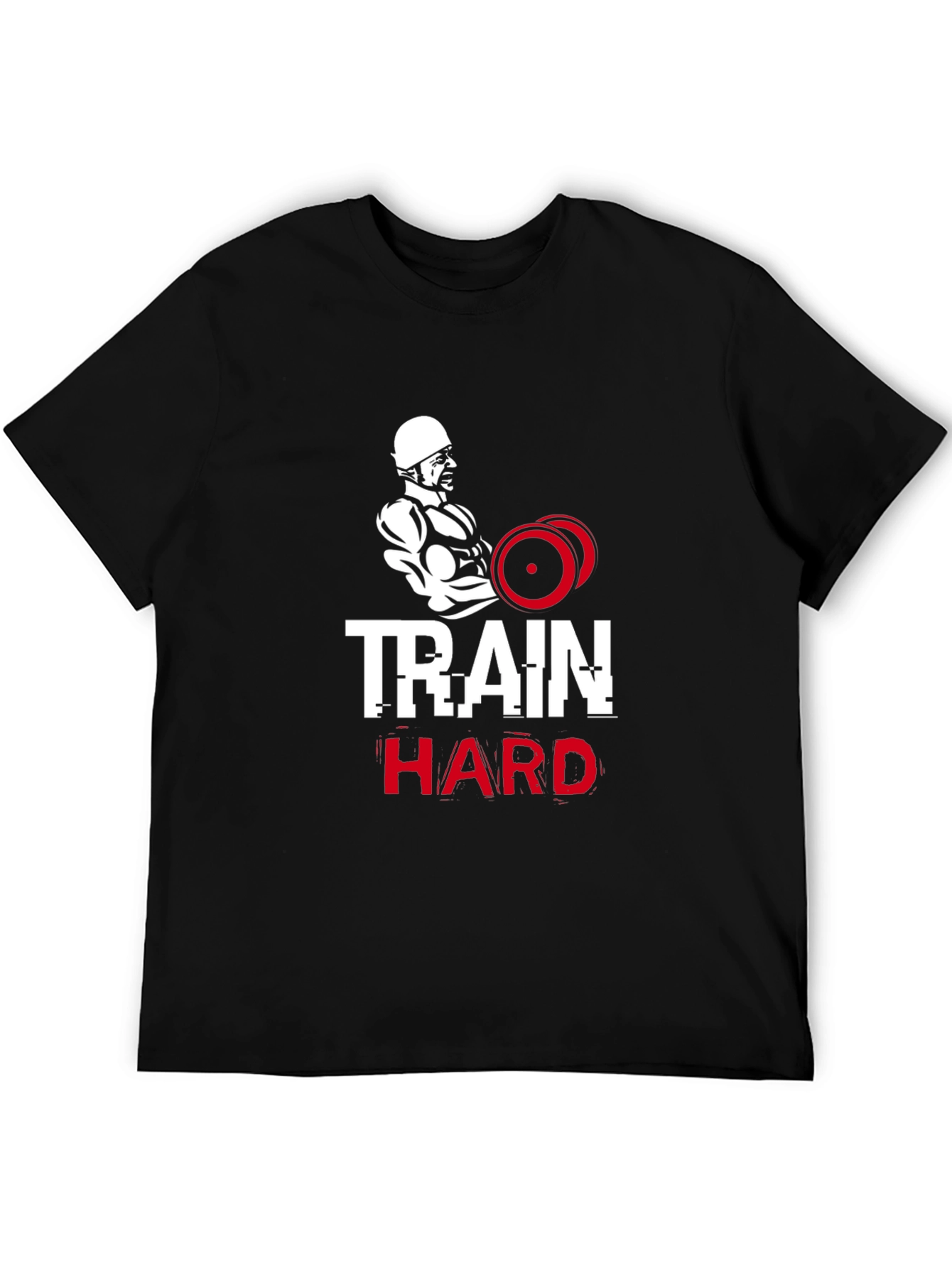 Train Hard Graphic Tee - Fitness Apparel