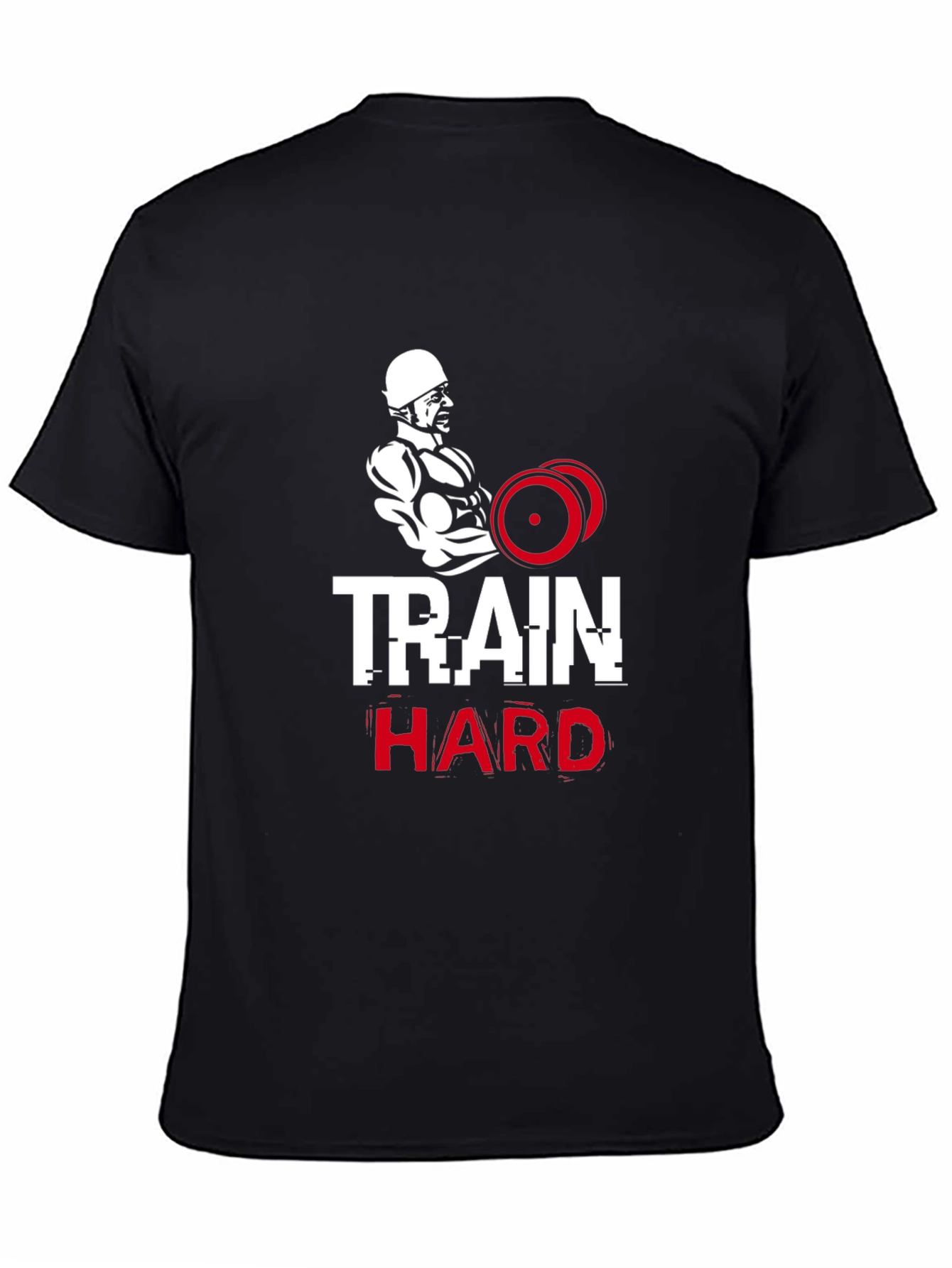 Train Hard Graphic Tee - Fitness Apparel
