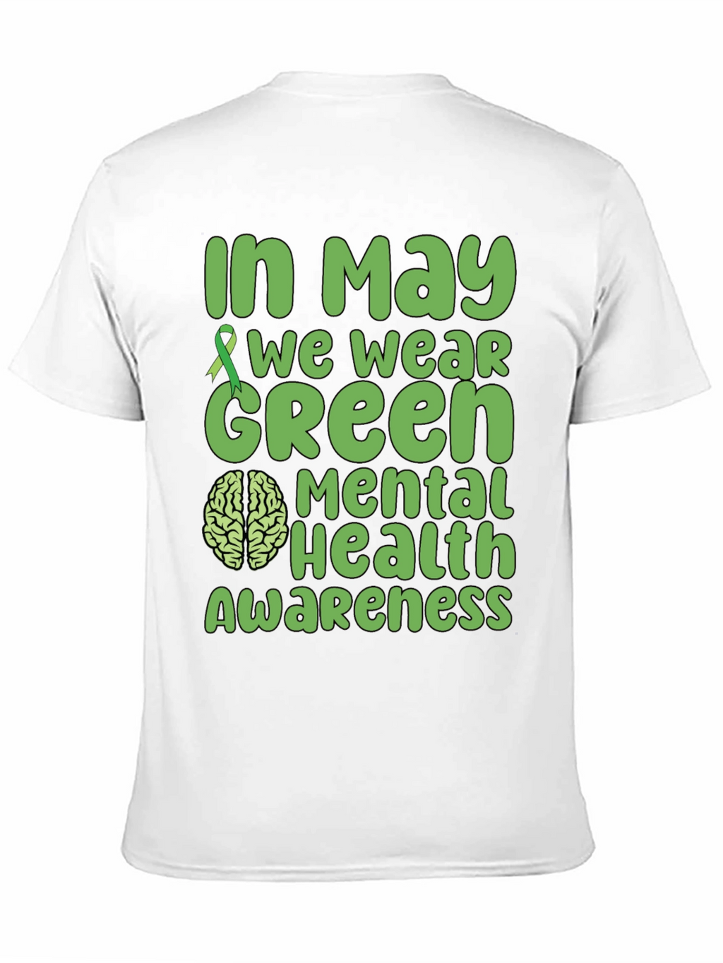 Mental Health Awareness Green Ribbon T-Shirt
