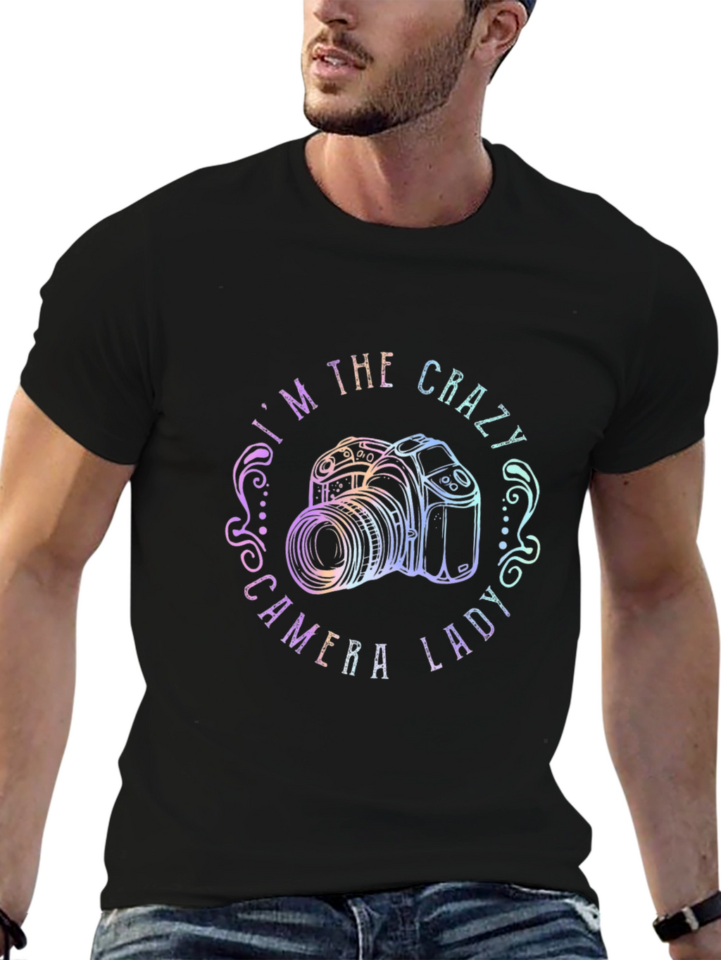 Crazy Camera Lady T-Shirt - Photographer Gift