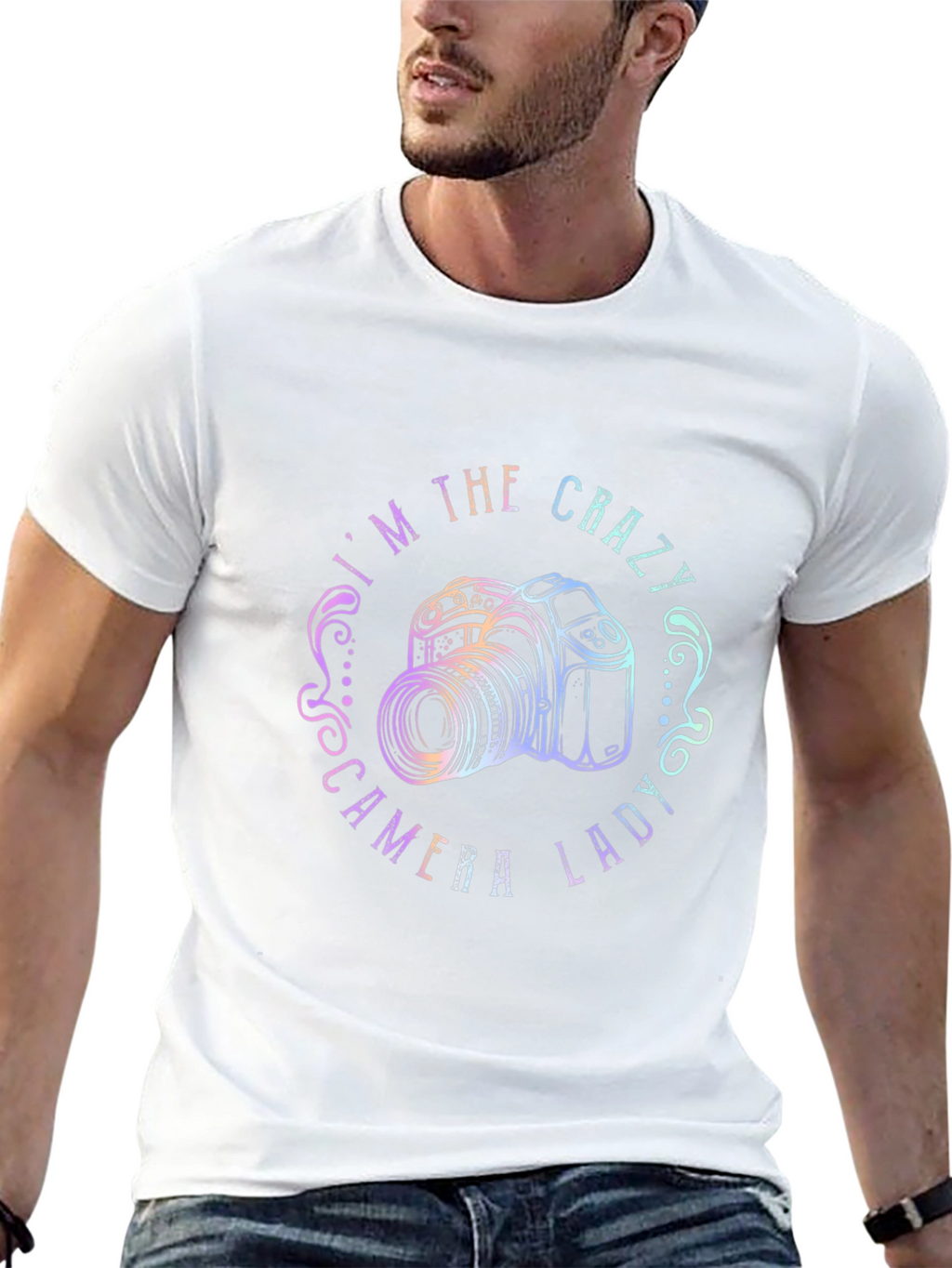 Crazy Camera Lady T-Shirt - Photographer Gift