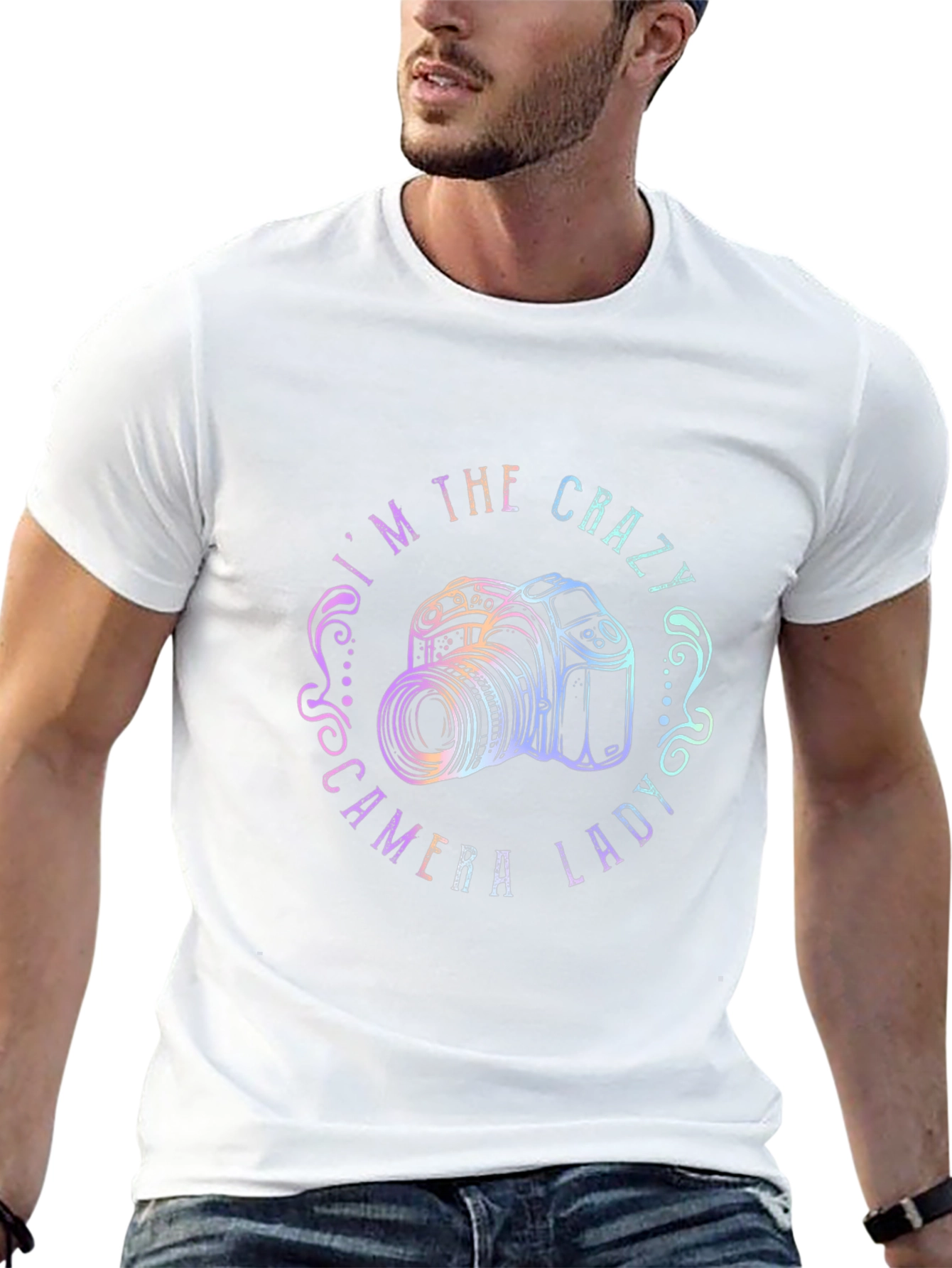 Crazy Camera Lady T-Shirt - Photographer Gift