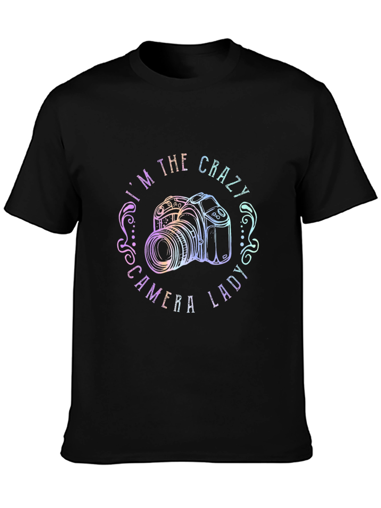 Crazy Camera Lady T-Shirt - Photographer Gift