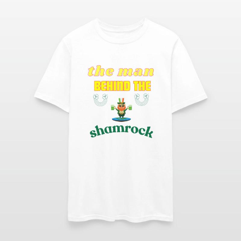 Man Behind The Shamrock Shirt St Patricks Day.