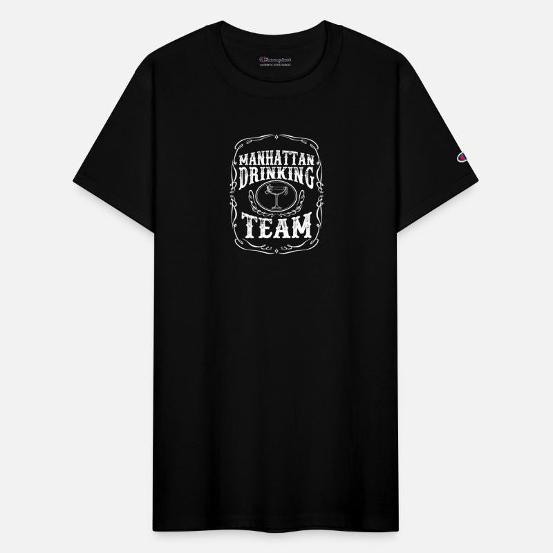 Manhattan Drinking Team Cocktail Alcohol Mixed