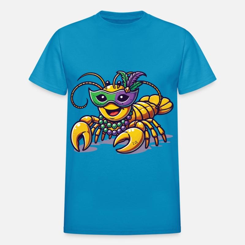Mardi Gras Crawfish Beads Mask Fun