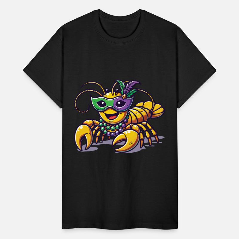 Mardi Gras Crawfish Beads Mask Fun