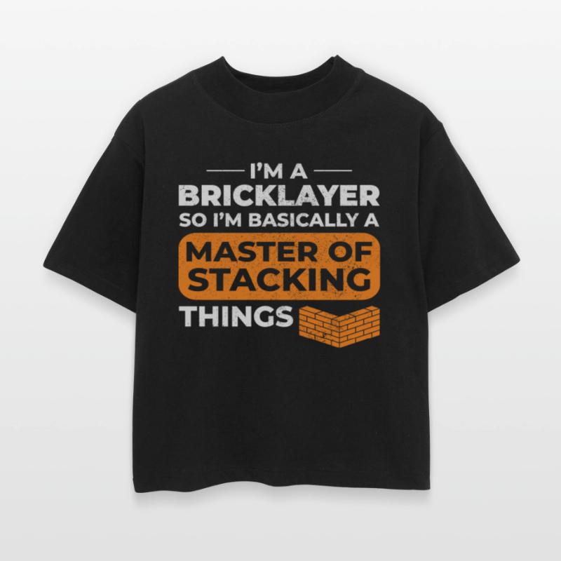 Master of Stacking Humorous Bricklayer Brick Mason