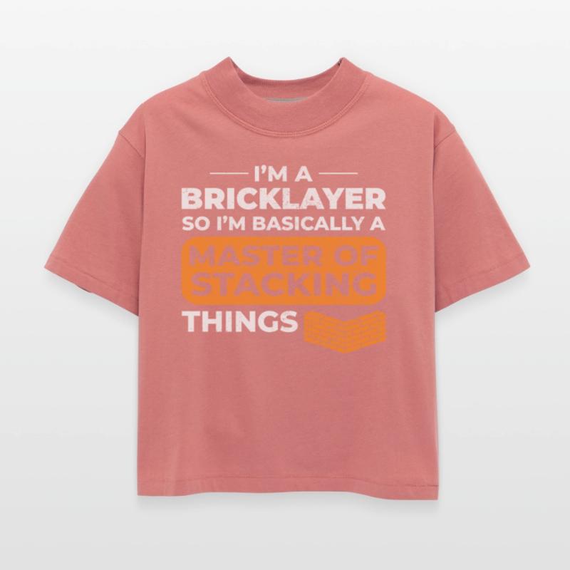 Master of Stacking Humorous Bricklayer Brick Mason